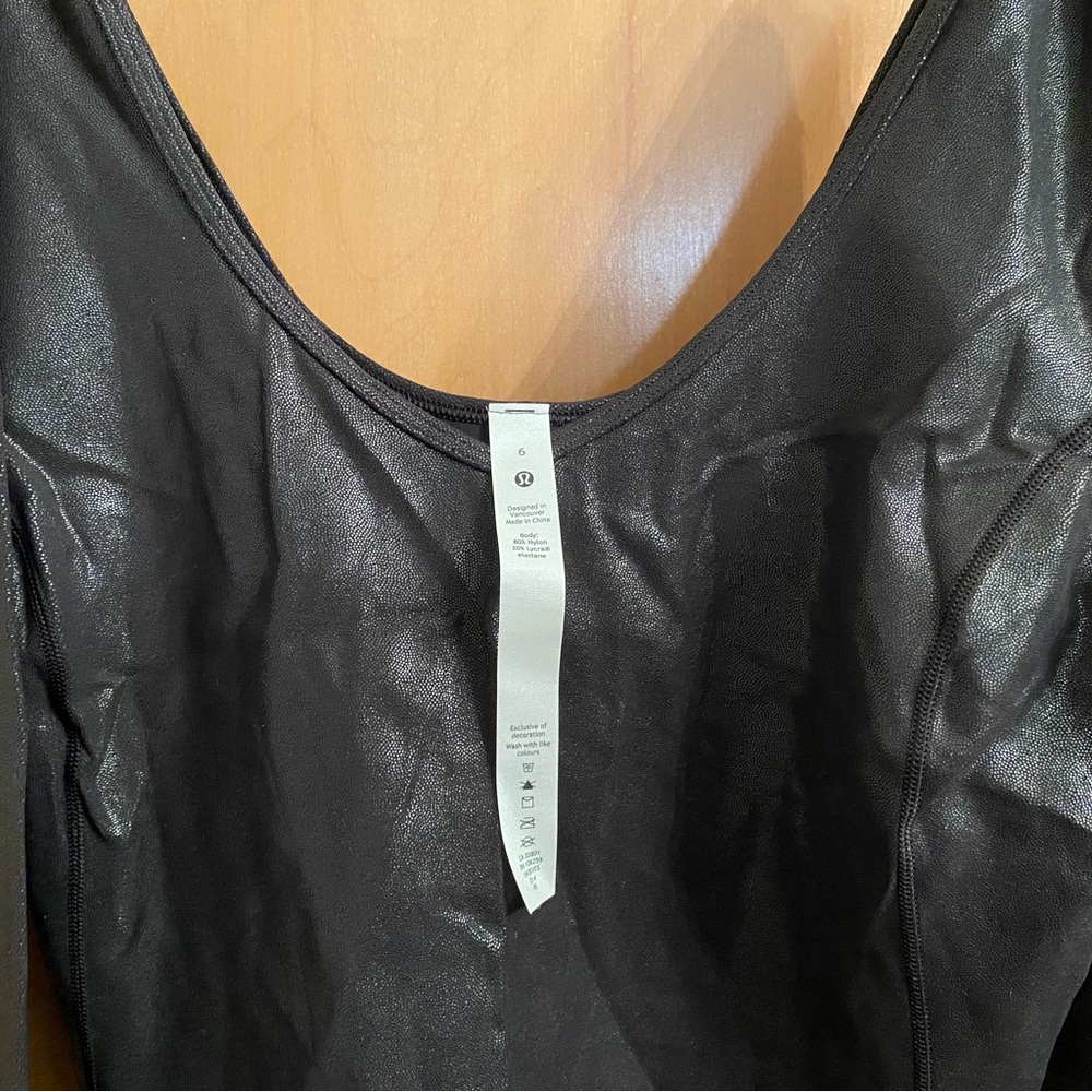 Lululemon Align Long Sleeve Shirt * Shine [Sz 6] | Radiate Foil Print Black